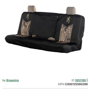 Browning Chevron Bench Seat Cover - Black/Realtree Timber Camo